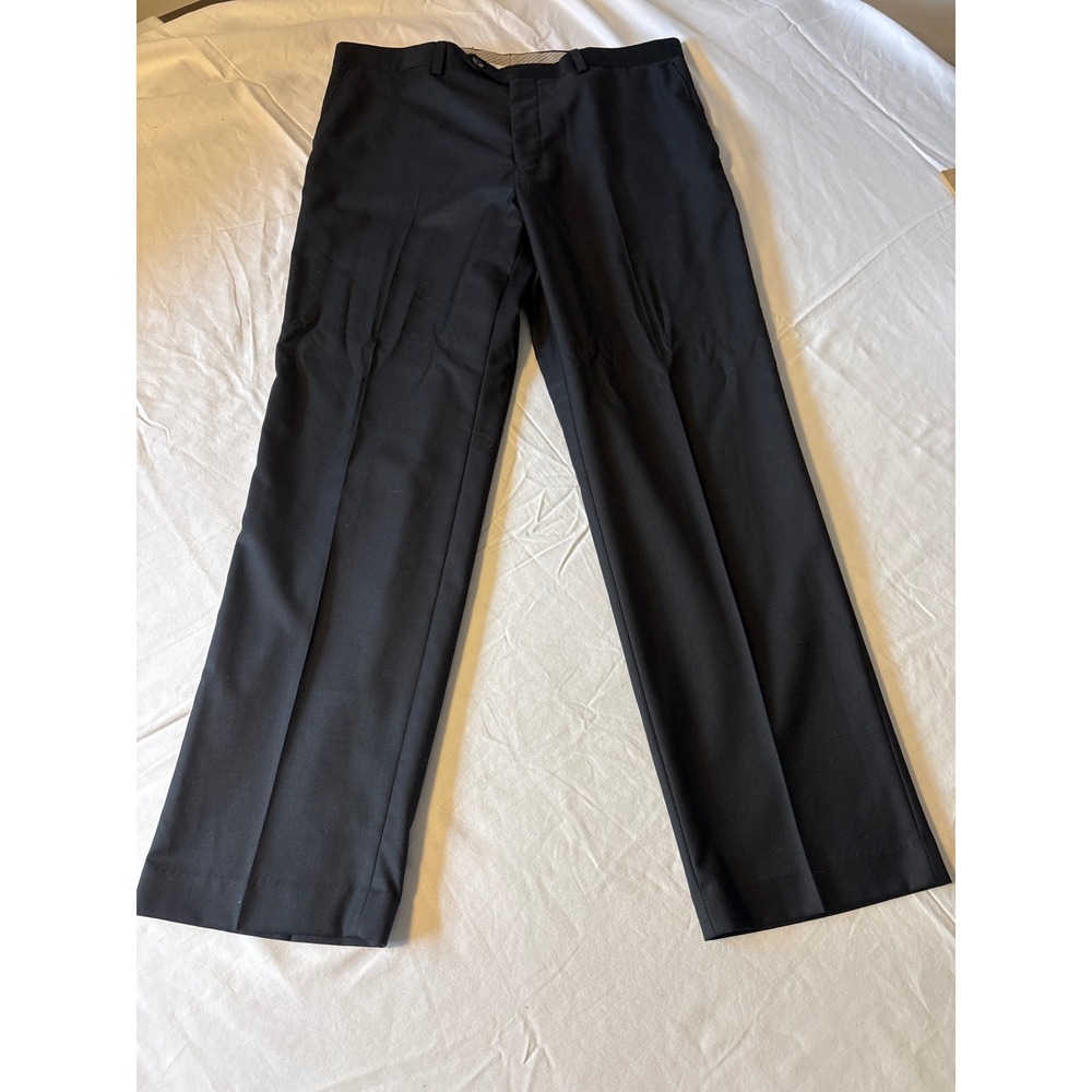 Lauren Ralph Lauren Dress Pants Mens 34x29 Black Straight Leg Trousers